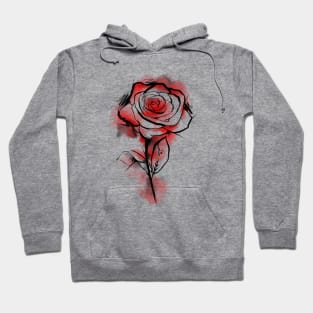 WaterColour Rose Hoodie